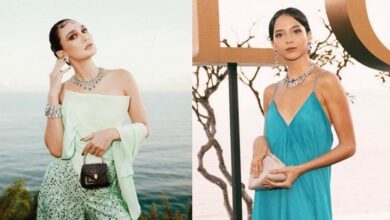 Gaya Luna Maya serta juga Putri Marino dalam Pertunjukan Koleksi Mediterranea Bulgari di Bali