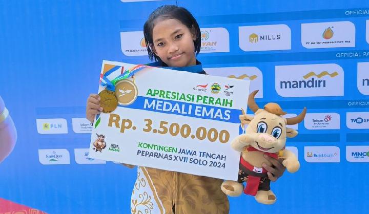 Usia Baru 15 Tahun, Maria Magdalena Vitasari Tampilan Cemerlang ke Arena Para-Atletik pada Peparnas 2024