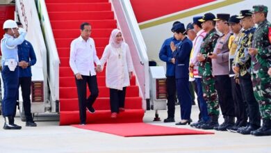 Jokowi Mendarat Pertama ke Bandara IKN Pakai Pesawat Kepresidenan