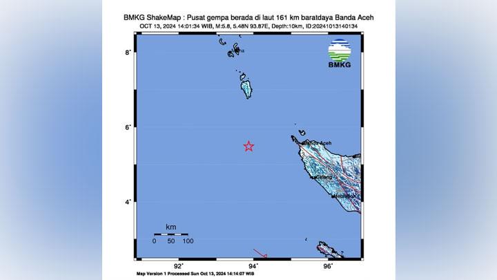 Gempa M5,6 dari Laut Guncang Banda Aceh, BMKG: Tak Berpotensi Tsunami