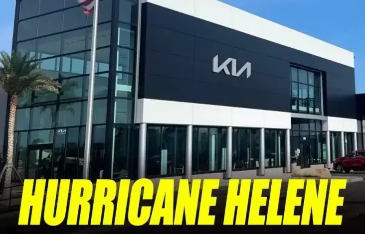 Badai Hurricane Helene Hancurkan 672 Mobil di dalam di Dealer KIA
