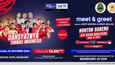 Dahsyatnya Timnas Indonesia Hadir di dalam tempat Bandung: Nonton Bareng Timnas Indonesia vs Tiongkok juga Meet & Greet dengan Bintang Tamu Spesial!