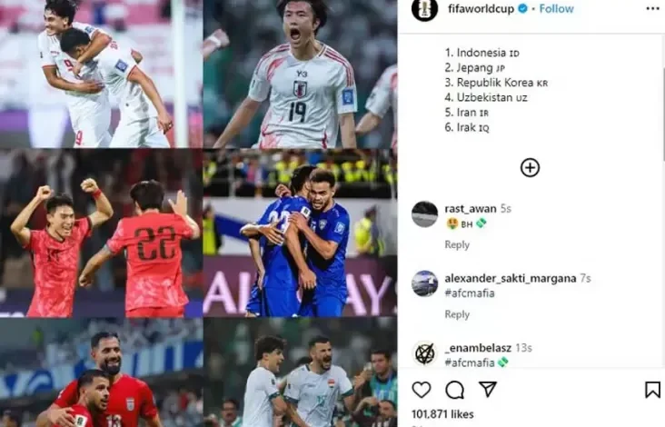 FIFA Sorot 6 Negara Asia yang dimaksud digunakan Belum Terkalahkan, Termasuk Timnas Indonesia