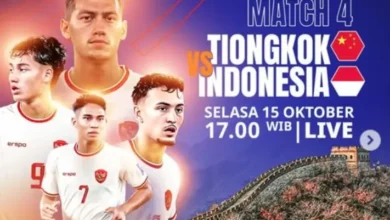 Jadwal China vs Timnas Indonesia: Asa Garuda Diterima Piala Planet 2026