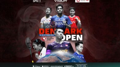 Jadwal dan juga juga Link Streaming BWF Denmark Open dalam area Vision+