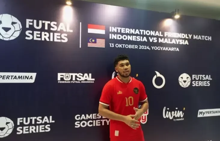 Respons Evan Soumilena Jadi Man of the Match pada area Laga Timnas Futsal Indonesia vs Negara Tanah Melayu