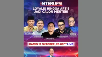 Saksikan INTERUPSI Loyalis hingga Artis Jadi Calon Menteri Bersama Davie Pratama, Immanuel Ebenezer, Feri Amsari, kemudian Narasumber Lainnya, Waktu senja Ini adalah adalah Saat 20.00 WIB, Live belaka pada tempat iNews